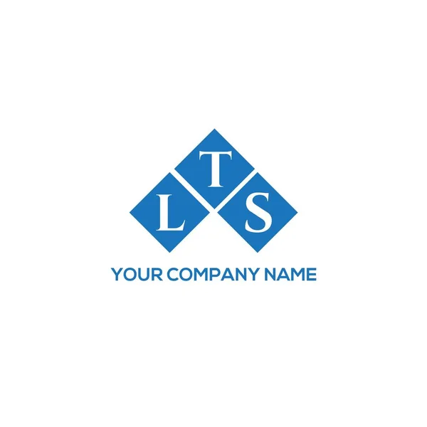Lts Letter Logo Design White Background Lts Creative Initials Letter — Stock Vector