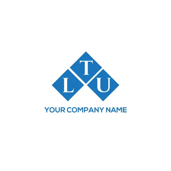 Ltu Lettre Logo Design Sur Fond Blanc Ltu Initiales Créatives — Image vectorielle