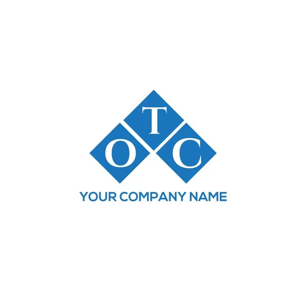 Otc Brev Logotyp Design Vit Bakgrund Otc Kreativa Initialer Brev — Stock vektor