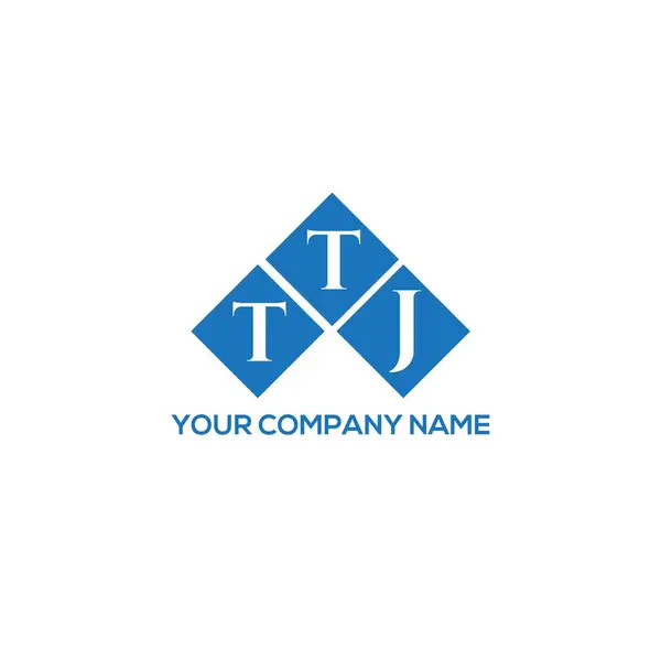 Ttj Lettre Logo Design Sur Fond Blanc Ttj Initiales Créatives — Image vectorielle