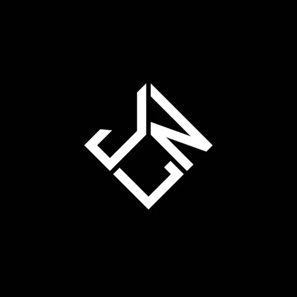 Дизайн Логотипа Jln Чёрном Фоне Концепция Логотипа Инициалами Jln Jln — стоковый вектор
