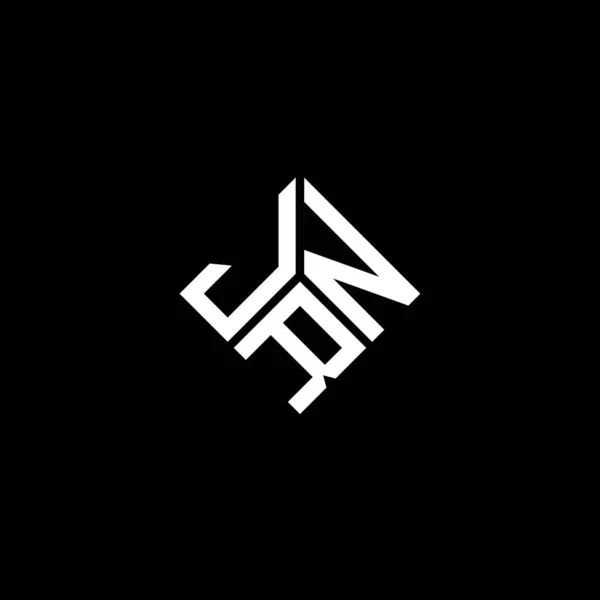 Jrn Letter Logo Design Auf Schwarzem Hintergrund Jrn Kreative Initialen — Stockvektor
