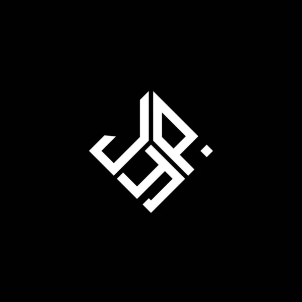 Jyp Letter Logo Design Black Background Jyp Creative Initials Letter — Stock Vector