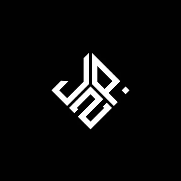 Jzp Letter Logo Design Auf Schwarzem Hintergrund Jzp Kreative Initialen — Stockvektor