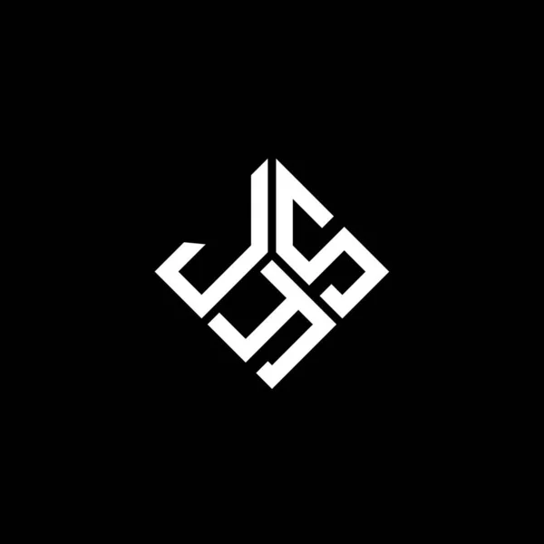 Jys Letter Logo Ontwerp Zwarte Achtergrond Jys Creatieve Initialen Letter — Stockvector