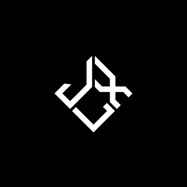 Σχεδιασμός Λογότυπου Γραμμάτων Jlx Μαύρο Φόντο Jlx Δημιουργικό Πρωτότυπο Γράμμα — Διανυσματικό Αρχείο
