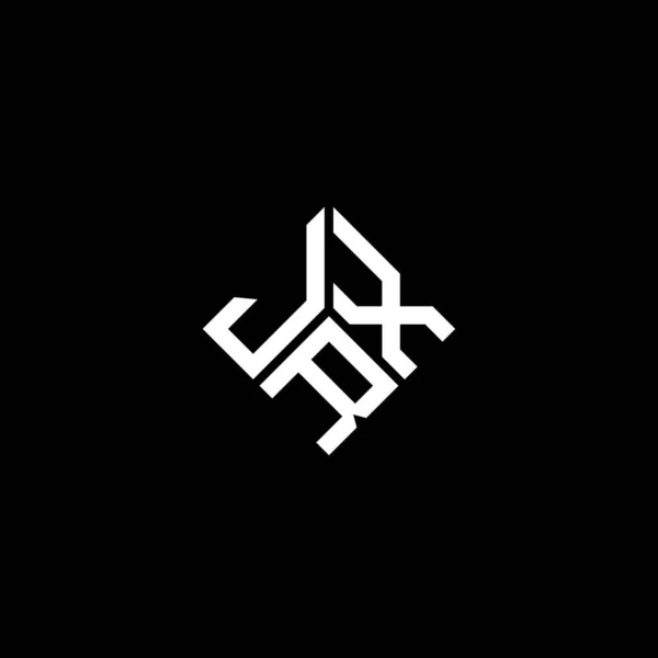 Diseño Del Logotipo Letra Jrx Sobre Fondo Negro Jrx Iniciales — Archivo Imágenes Vectoriales