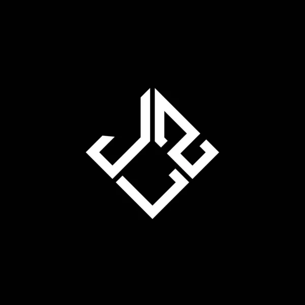 Jlz Logo Ontwerp Zwarte Achtergrond Jlz Creatieve Initialen Letter Logo — Stockvector