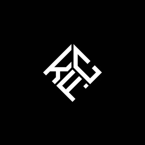 Desain Logo Huruf Kfc Pada Latar Belakang Hitam Kfc Kreatif - Stok Vektor