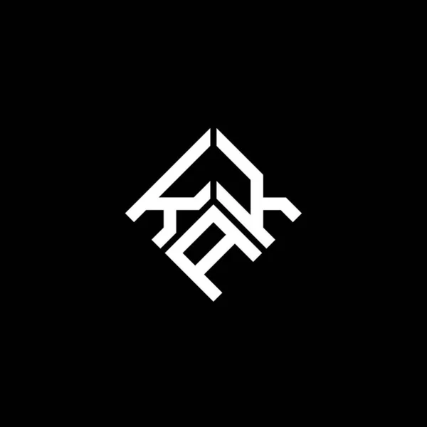 Дизайн Логотипа Черном Фоне Креативные Инициалы Буквенно Логотипная Концепция Дизайн — стоковый вектор