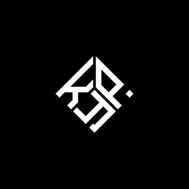 Siyah arkaplanda KYP harf logosu tasarımı. KYP yaratıcı harflerin baş harfleri logo kavramı. KYP harf tasarımı.