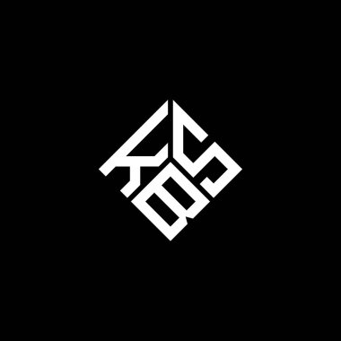 Siyah arka planda KBS harf logosu tasarımı. KBS yaratıcı harflerin baş harfleri logo kavramı. KBS harf tasarımı.