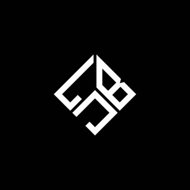 LJB harfi logo tasarımı siyah arka planda. LJB yaratıcı harflerin baş harfleri logo kavramı. LJB harf tasarımı.