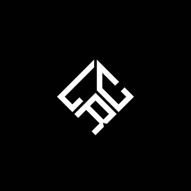 LRC harf logo tasarımı siyah arka planda. LRC yaratıcı harflerin baş harfleri logo kavramı. LRC harf tasarımı.