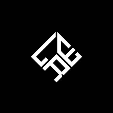 Siyah arka planda LRE harf logosu tasarımı. LRE yaratıcı harflerin baş harfleri logo kavramı. LRE harf tasarımı.