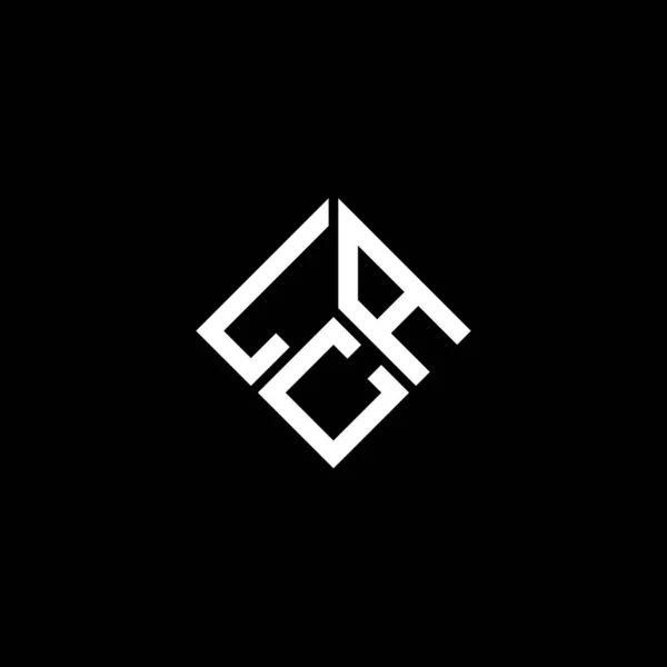 Projekt Logo Litery Lca Czarnym Tle Lca Twórcze Inicjały Koncepcja — Wektor stockowy