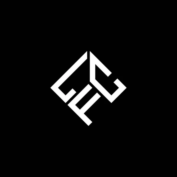 Дизайн Логотипа Lfc Черном Фоне Концепция Логотипа Инициалами Lfc Дизайн — стоковый вектор