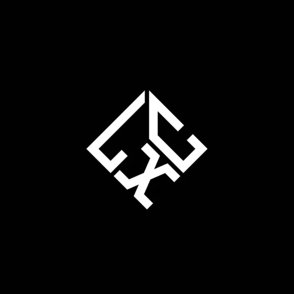 Lxc Letter Logo Design Black Background Lxc Creative Initials Letter — Stock Vector