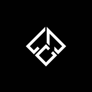 LCJ harf logosu tasarımı siyah arka planda. LCJ yaratıcı harflerin baş harfleri logo kavramı. LCJ harf tasarımı.