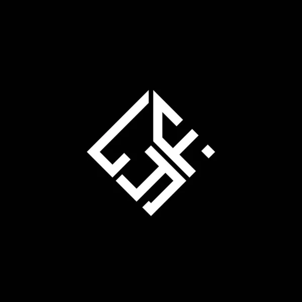 Lyf Design Logotipo Letra Fundo Preto Lyf Iniciais Criativas Conceito —  Vetores de Stock