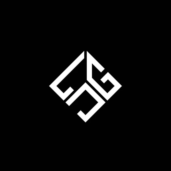 ブラックを基調としたLjgの文字ロゴデザイン Ljgクリエイティブイニシャルレターロゴコンセプト Ljgレターデザイン — ストックベクタ