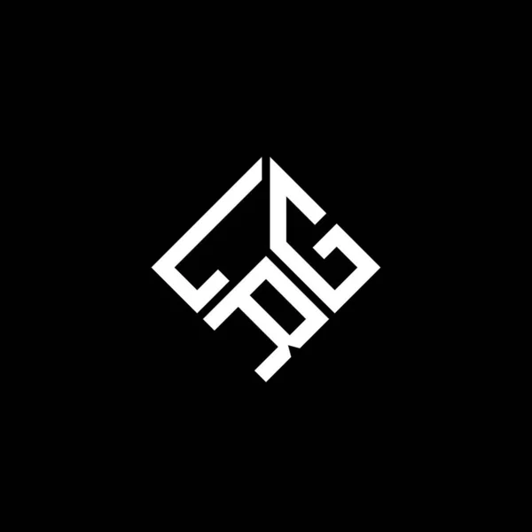 ブラックを基調としたLrgの文字ロゴデザイン Lrgクリエイティブイニシャルレターロゴコンセプト Lrg手紙のデザイン — ストックベクタ