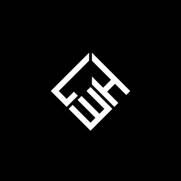 Lwh Projeto Logotipo Letra Fundo Preto Lwh Iniciais Criativas Conceito —  Vetores de Stock