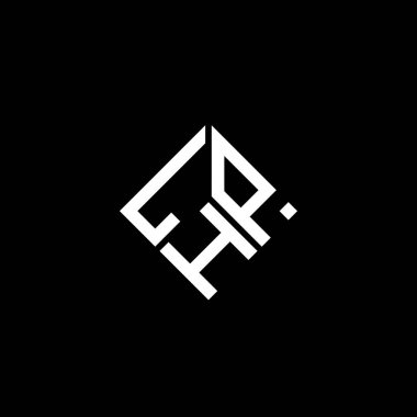 Siyah arkaplanda WebLHP harf logosu tasarımı. LHP yaratıcı harflerin baş harfleri logo kavramı. LHP harf tasarımı.
