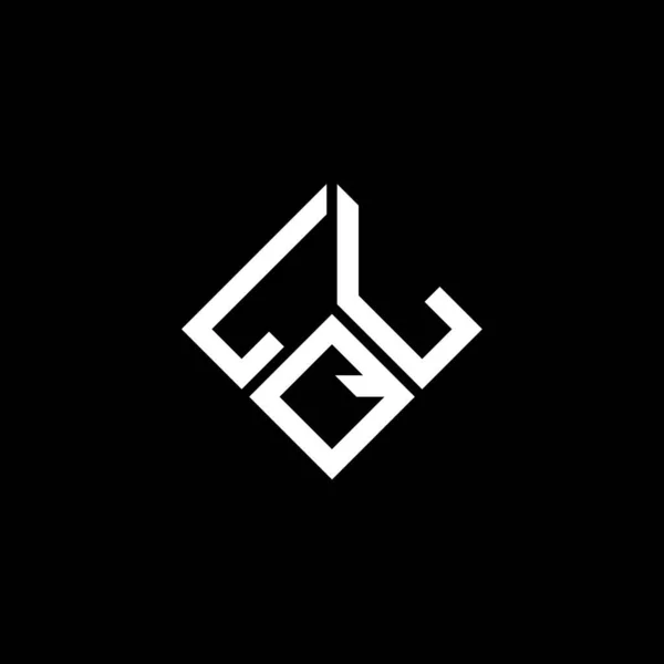 Design Logotipo Carta Lql Fundo Preto Lql Iniciais Criativas Conceito — Vetor de Stock