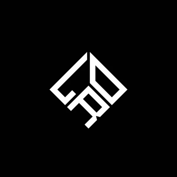 Lro Письмо Логотип Дизайн Черном Фоне Концепция Логотипа Lro Буквенными — стоковый вектор