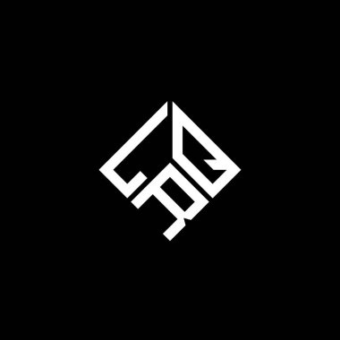 Siyah arka planda LRQ harfi logo tasarımı. LRQ yaratıcı harflerin baş harfleri logo kavramı. LRQ harf tasarımı.