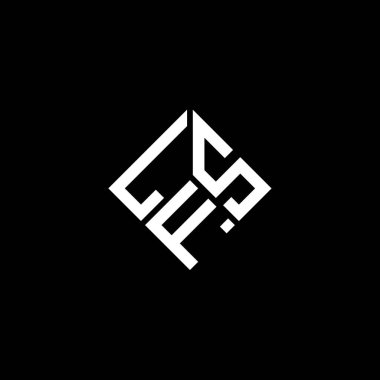 LFS harf logosu tasarımı siyah arka planda. LFS yaratıcı harflerin baş harfleri logo kavramı. LFS harf tasarımı.