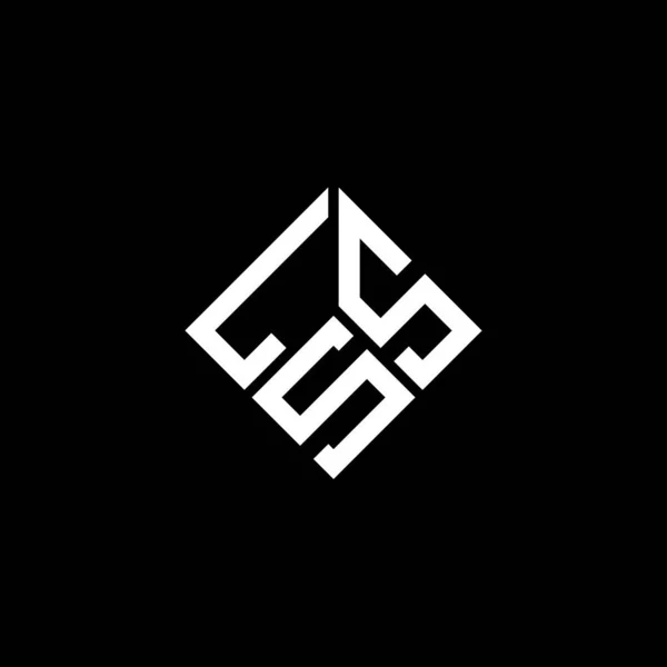 Diseño Del Logotipo Letra Lss Sobre Fondo Negro Lss Iniciales — Archivo Imágenes Vectoriales