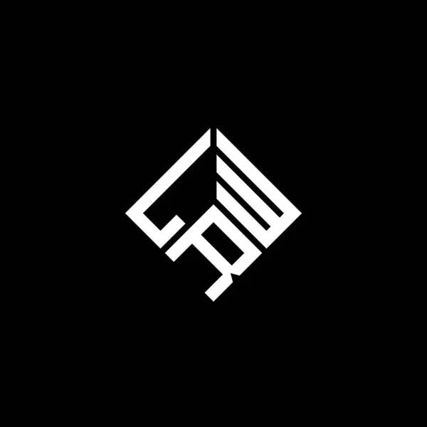 Σχεδιασμός Λογότυπου Γραμμάτων Lrw Μαύρο Φόντο Δημιουργικά Αρχικά Lrw Έννοια — Διανυσματικό Αρχείο