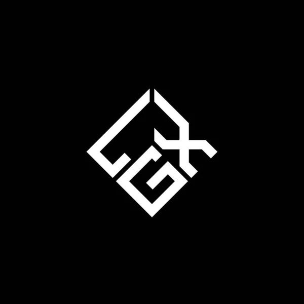 Projekt Logo Litery Lgx Czarnym Tle Inicjały Twórcze Lgx Koncepcja — Wektor stockowy