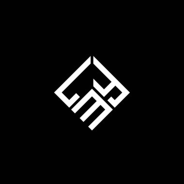 LMY mektup logosu tasarımı siyah arka planda. LMY yaratıcı harfler logosu konsepti. LMY mektup tasarımı.
