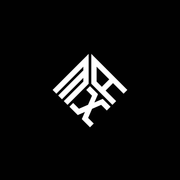 Mxa Lettre Logo Design Sur Fond Noir Mxa Initiales Créatives — Image vectorielle