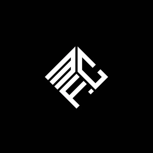 Форма Логотипу Mfc Чорному Тлі Творчі Ініціали Мфк Мають Поняття — стоковий вектор