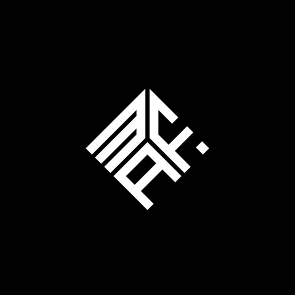 Modèle Logo Lettre Crg Sur Fond Noir Maf Initiales Créatives — Image vectorielle