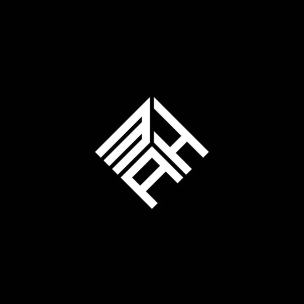 Mah Brev Logotyp Design Svart Bakgrund Innehavare Godkännande För Försäljning — Stock vektor