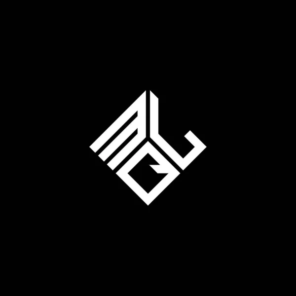 Mql Brev Logo Design Sort Baggrund Mql Kreative Initialer Brev – Stock-vektor