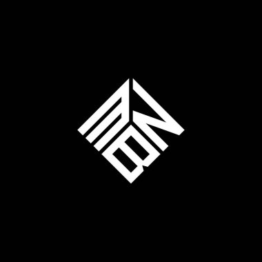 Siyah arka planda MBN harf logosu tasarımı. MBN yaratıcı harflerin baş harfleri logo kavramı. MBN harf tasarımı.