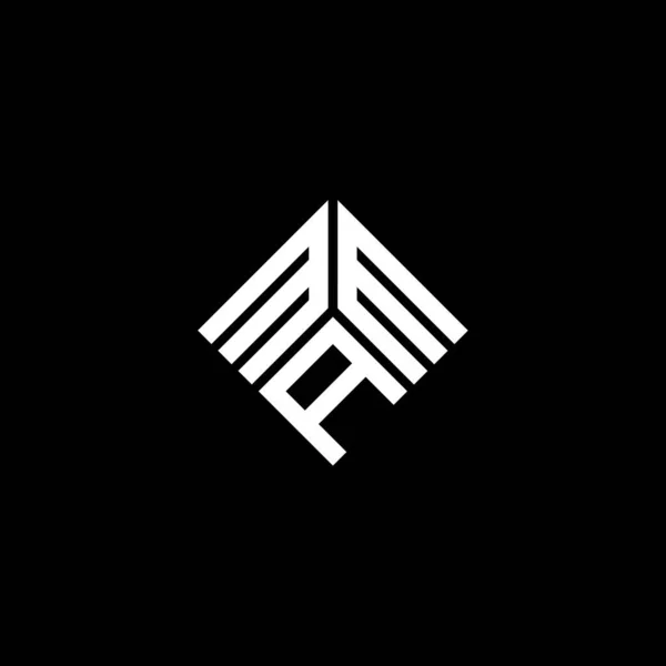 Mam Logo Ontwerp Zwarte Achtergrond Mam Creatieve Initialen Letter Logo — Stockvector