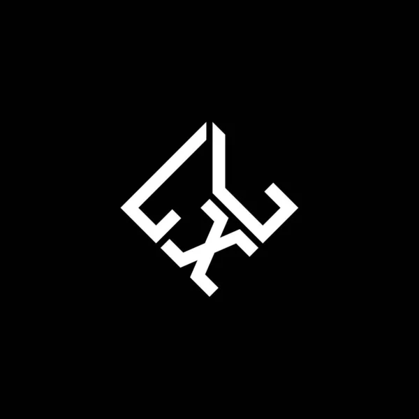 Lxl Дизайн Логотипу Літер Чорному Тлі Lxl Творчі Ініціали Букви — стоковий вектор