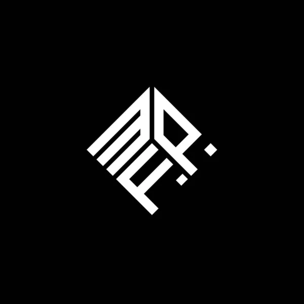 Mfp Letter Logo Ontwerp Zwarte Achtergrond Mfp Creatieve Initialen Letter — Stockvector
