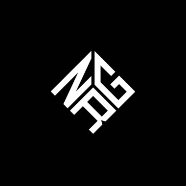 Siyah arka planda NRG harf logosu tasarımı. NRG yaratıcı harflerin baş harfleri logo kavramı. NRG harf tasarımı.
