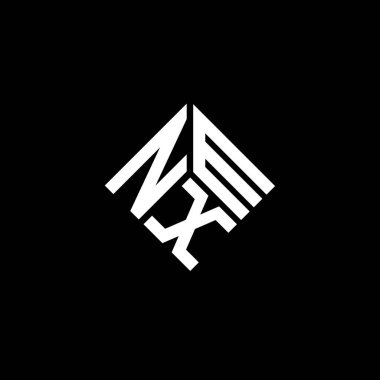 Siyah arkaplanda NXM harf logosu tasarımı. NXM yaratıcı harflerin baş harfleri logo kavramı. NXM harf tasarımı.