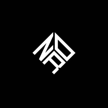 Siyah arka planda NRO harf logosu tasarımı. NRO yaratıcı harflerin baş harfleri logo kavramı. NRO harf tasarımı.