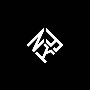 Siyah arkaplanda NKY harf logosu tasarımı. NKY yaratıcı harflerin baş harfleri logo kavramı. NKY harf tasarımı.