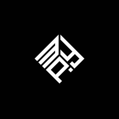 Siyah arkaplanda MPY harf logosu tasarımı. MPY yaratıcı harflerin baş harfleri logo kavramı. MPY harf tasarımı.
